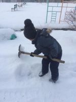 Ура, снежок!