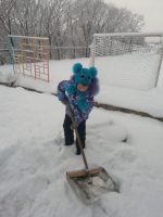 Ура, снежок!