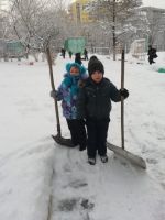 Ура, снежок!